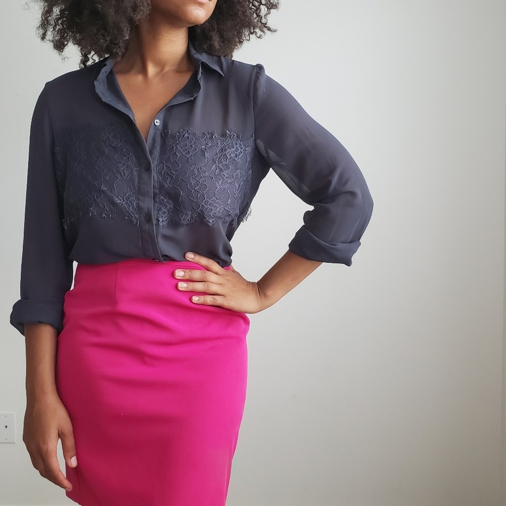 Gray Button Down Shirt